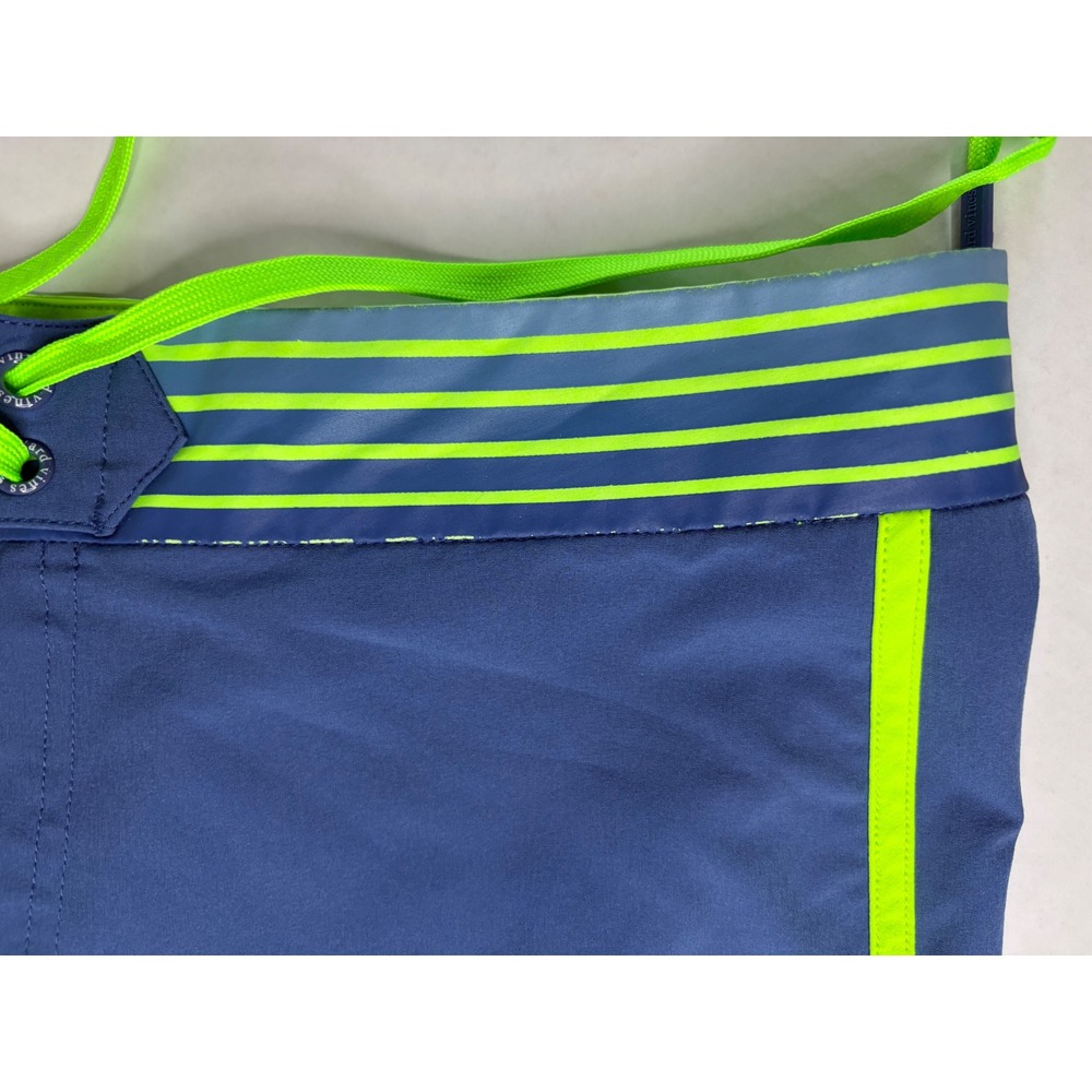 Vineyard Vines‎ Boys Blue Neon Green Board Shorts Swim Trunks Size M 12-14 - Picture 10 of 14